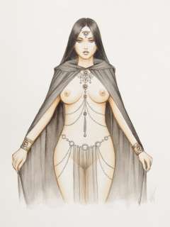 Paturaud, Laurent - Illustration aquarelle couleur - Pin-up | Catawiki