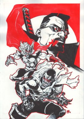 Alberto J. Alburquerque | Blood Hunt Illustration | Geoff M Art Sales