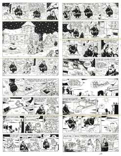 KOX Daniel - Gag originale 61 en 4 planches - histoire de NOËL