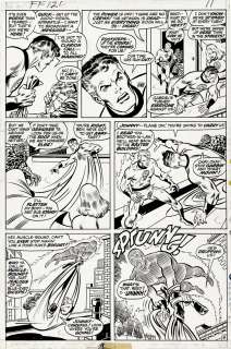 Joe Sinnott, John Buscema - Fantastic Four #121 P 8 (The Thing, Torch, Mr Fantastic, Invisible Girl Throughout Entire Page!) 1971