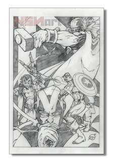 Drew Edward Johnson | Avengers Page Commission | NSNart