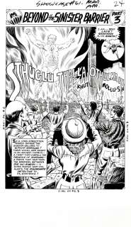 Murphy Anderson - Showcase #61 P 17 Splash (The Spectre‘s 2Nd Ever Silver Age Appearance! Classic Spectre Ready To Battle the Evil Shathan!) 1965
