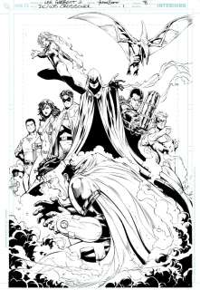 Lee Garbett, Trevor Scott - Dc / Wildstorm: Dreamwar #1 Splash (Cyborg, Starfire, Wonder Girl, Nightwing, Raven, Kid Flash, Aqualad, & Mr. Majestic!