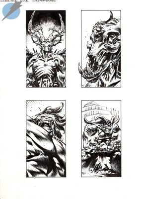 Nic Klein | The Incredible Hulk Page Corner Box Art | Felix Comic Art