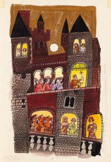 Zbigniew Rychlicki (1922 - 1989) | Zbigniew Rychlicki | "O Królu Arturze i Rycerzach Okrągłego Stołu", ilustracja, około 1977 | Desa Unicum