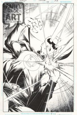 Mark Bagley | Jla 43 Page 27 Splash | Panel Page Art