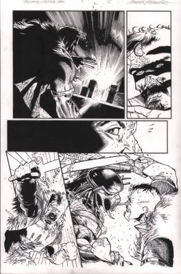 Jay Leisten | Predator Vs Spider-Man #4 P.15 - Kraven & Predator Head To Head - 2025 | Anthony’s Comic Book Art
