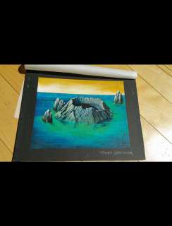 Terry Springer - "Island" Original Artwork | MTG Mercadian Masques Expansion Set