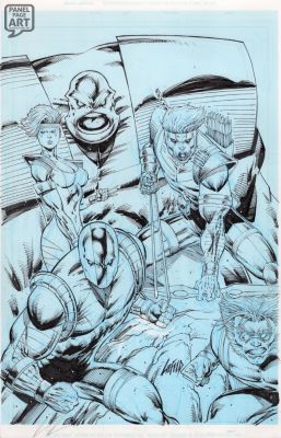 Rob Liefeld | Youngblood 1 Cover - Variant | Panel Page Art