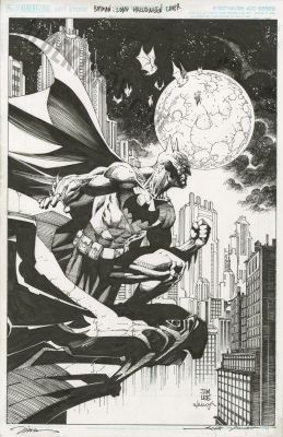 Jim Lee, Scott Williams - Batman: Long Halloween Page Cover