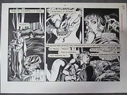 Magnus - original plate for "Le 110 Pillole" (1985) | Catawiki