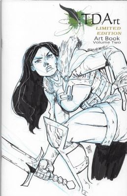 Daimon Hampton | Sif Thor - Sketch Cover - Tdart Volume 2 Art Book | TDArt