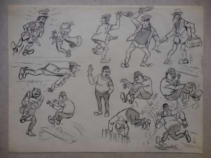 Vandersteen, Willy - Original sketch Suske en Wiske - Het brommende brons - (1972) | Catawiki