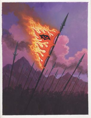 Den Beauvais | Standard of the Elements Guardians Tcg Fantasy Card Game | TDArt