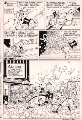 William Van Horn | Disney’s Ducktales #11 P.11 - ’Sky-Hi Hi-Jinks’ Story - Signed - 1990 | Anthony’s Comic Book Art