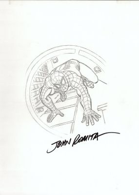 John Romita Sr. | Spider-Man Detailed Finished Coin Art (1980S-90S) | Romitaman