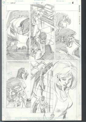 Mike Nasser | Mike Nasser (Netzer) Penciled Omac Page - Sexy Woman - Unpublished Pencils Issue Omac # 4 Page 6 | Koch Comic Art
