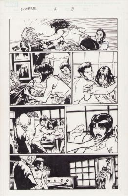 Karl Moline | Loners #2 Pg.8 - Interior Page - 2007 | Anthony’s Comic Book Art