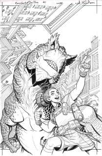 Nick Bradshaw | Moon Girl & Devil Dinosaur #1 | Art by Canucks