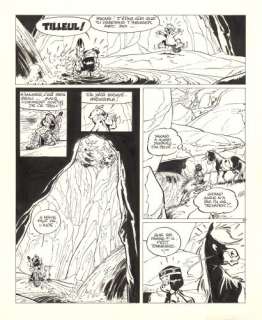 Derib (Né En 1944) | Yakari - Yakari chez les castors Encre de Chine sur... | Tessier Sarrou