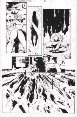 Giuseppe Camuncoli | The Immortal Iron Fist: Orson Randall And the Death Queen of California #1 P.32 - Explosion - 2008 | Anthony’s Comic Book Art