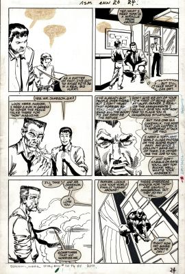 Bob Wiacek, Mark Beachum | Amazing Spider-Man Annual #20 (Early Black Spider-Man Costume Page!) 1986 | Romitaman