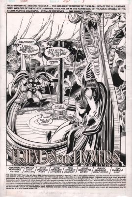 Bruce Zick, Mike Decarlo | Thor #461 P.1 - ’Friends & Lovers’ Title Splash - 1993 | Anthony’s Comic Book Art