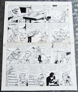 Gos - Planche originale Ã  l’encre de Chine - Le Scrameustache - Le Totem de l’espace - (1977) | Catawiki