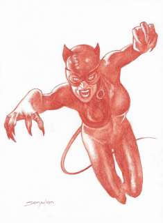 Sanjulian (Manuel Perez Clemente) - Catwoman | Corner4art Auctions