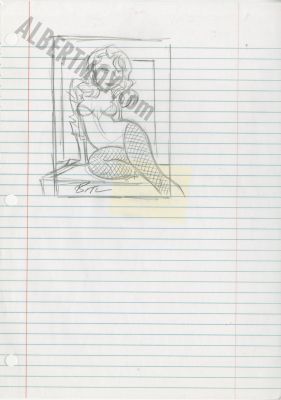 Bruce Timm | Loose Leaf- Black Widow Page 226 | Albert Moy