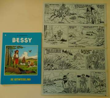 Studio Vandersteen - Album + Originele pagina (p.3) - Bessy 30 - De uitwisseling - sc - 1e druk - (2011) | Catawiki