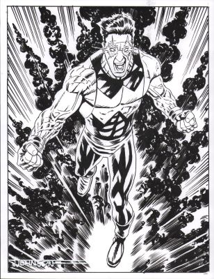Jeff Johnson | Wonder Man Commission - Signed | Anthony’s Comic Book Art