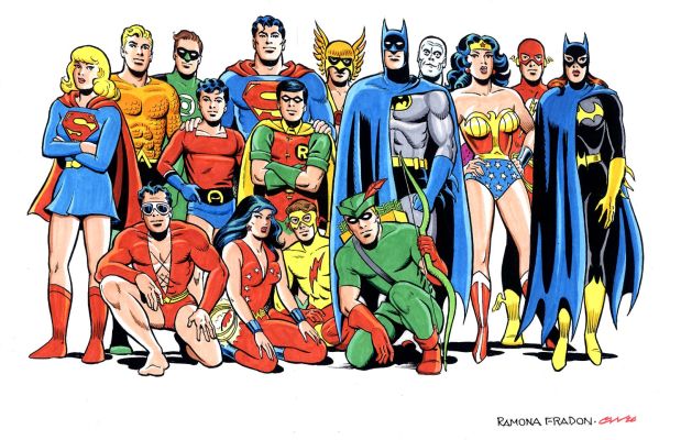 Ramona Fradon Glenn Whitmore | Jla Jsa - Hand Colored Print | Catskill Comics