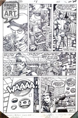 Herb Trimpe Barry Windsor-Smith | Machine Man 1 Page 20 | Panel Page Art