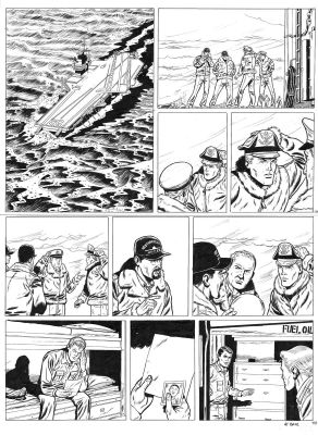 Le Bras Andrã© | Planche originale 15 BUCK DANNY (classic) tome 9 - Le Vol du Rapier - | Galerie Napoléon