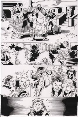 Jay Leisten | Star Wars: Darth Maul - Black, White, & Red #4 P.14 - Lots of Characters - 2024 | Anthony’s Comic Book Art