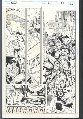 Carlos Pacheco Cam Smith | Pacheko + Cam Smith X-Men Art - Violence - Large Panels Issue Bishop # 2 Page 25 | Koch Comic Art
