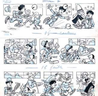 Thomen. Raoul. (1876-1950) - THOMEN. Raoul. Â«CharlotÂ». Encre de Chine noire et crayon bleu pour une