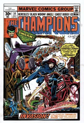 Bob Layton | The Champions #14 Detailed Cover Recreation (Hand Colored By Bob Layton Also!) | Romitaman