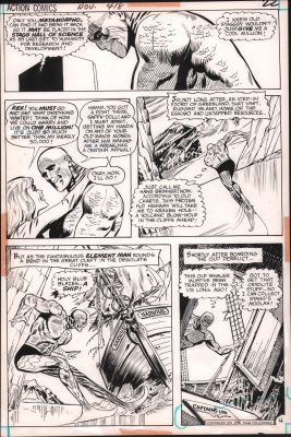 John Calnan | Action Comics #418 P.22 - All Metamorpho - 1972 | Anthony’s Comic Book Art