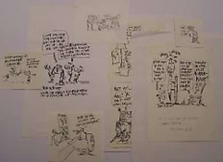 Hein de Kort - 8 Originele tekeningen - o.a Het Afweersysteem - (1990/1995) | Catawiki