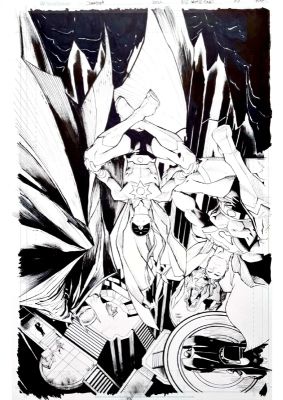 Dan Mora | Batman / Superman World’s Finest #7 Cover By Dan Mora Featuring Boy Thunder! | ComicArtFans Classifieds