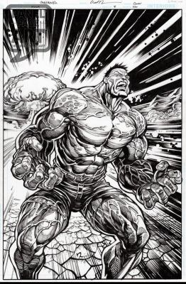 Chad Hardin | Hulk 8 Cover | Panel Page Art
