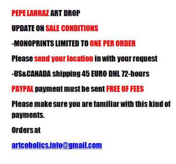 Larraz, Pepe - Sale conditions