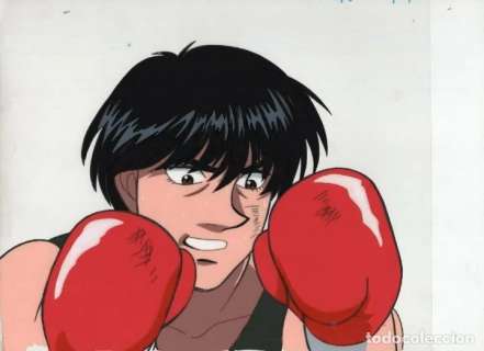 HAJIME NO IPPO - FIGHTING SPIRIT Japanese animation cel w/douga A5 ACETATO CELULOIDE VINILO