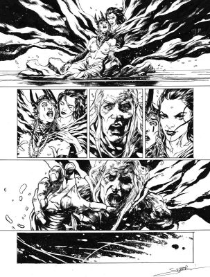 Secher Valentin | Planche originale 09 - ELRIC - Le Nécromancien - ( T.05) | Galerie Napoléon