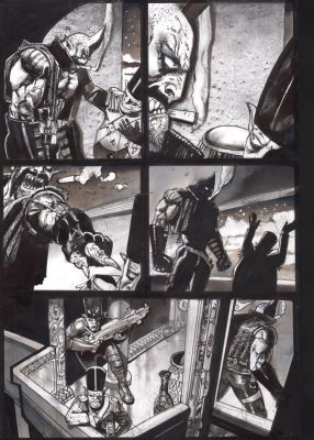 Simon Bisley – Lobo style interior page | Berserker Art