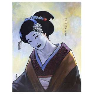 Massimiliano Frezzato – Geisha con fiori di glicine