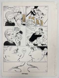 Original Comic Book Art Drawing Alien nation Firstcomers comic | Los Angeles Estate Auction