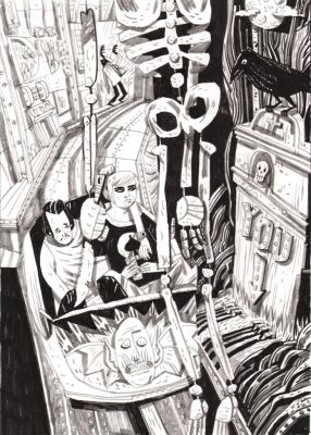 Warwick Johnson Cadwell – Ghost Train – art book illustration | Berserker Art